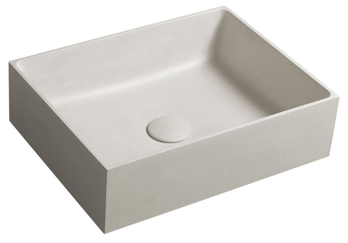 SAPHO FORMIGO umyvadlo na desku 47,5 cm, bez přepadu, beton, matná písková FG114 Obrázek - Hlavní obrázek
