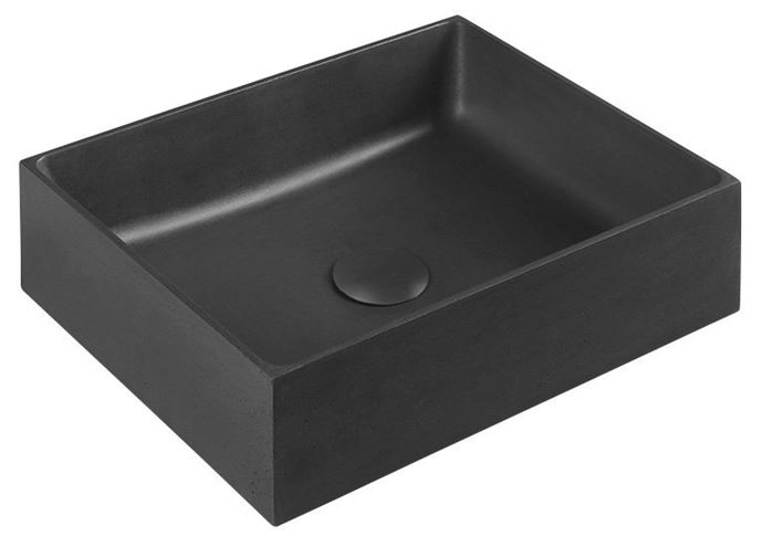 SAPHO FORMIGO umyvadlo na desku 47,5 cm, bez přepadu, beton, matný antracit FG116 Obrázek - Hlavní obrázek