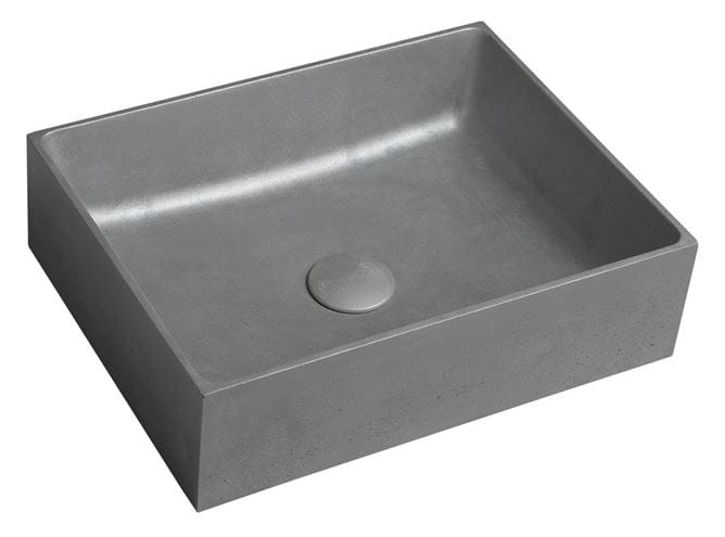 SAPHO FORMIGO umyvadlo na desku 47,5 cm, bez přepadu, beton, matná stříbrná FG119 Obrázek - Hlavní obrázek