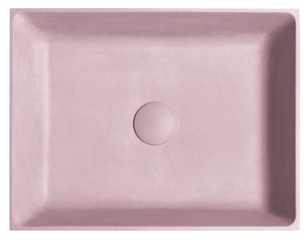 SAPHO FORMIGO umyvadlo na desku 47,5 cm, bez přepadu, beton, matná růžová FG121 Obrázek - fotka