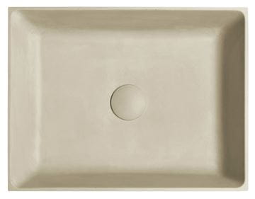 SAPHO FORMIGO umyvadlo na desku 47,5 cm, bez přepadu, beton, matná žlutá FG122 Obrázek - fotka