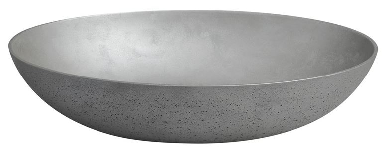 SAPHO FORMIGO umyvadlová mísa 60 cm, bez přepadu, beton, matná stříbrná FG219 Obrázek - fotka