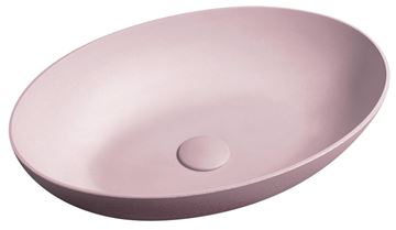SAPHO FORMIGO umyvadlová mísa 60 cm, bez přepadu, beton, matná růžová