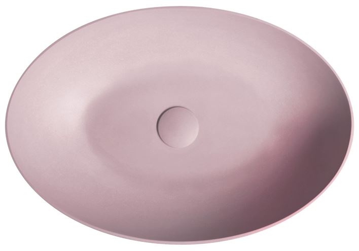 SAPHO FORMIGO umyvadlová mísa 60 cm, bez přepadu, beton, matná růžová FG221 Obrázek - fotka