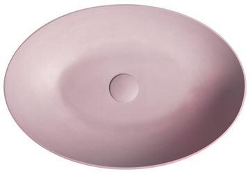 SAPHO FORMIGO umyvadlová mísa 60 cm, bez přepadu, beton, matná růžová FG221 Obrázek - fotka