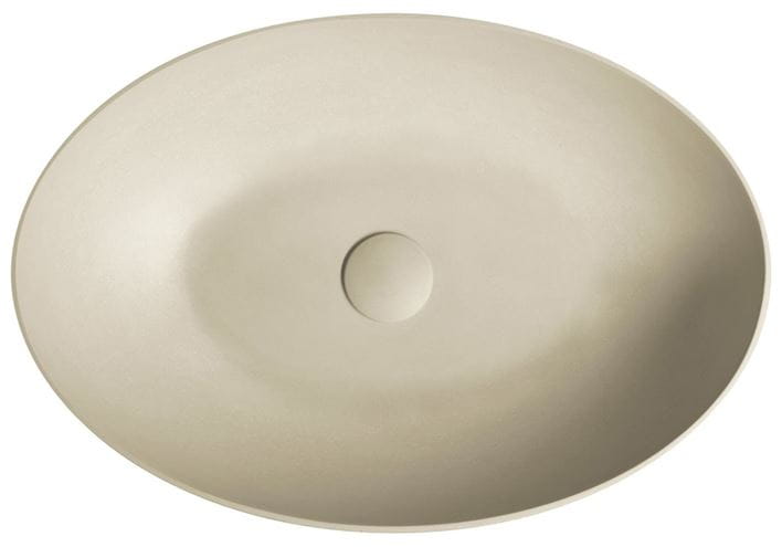 SAPHO FORMIGO umyvadlová mísa 60 cm, bez přepadu, beton, matná žlutá FG222 Obrázek - fotka