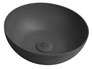 SAPHO FORMIGO umyvadlová mísa 39 cm, bez přepadu, beton, matný antracit