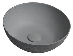 SAPHO FORMIGO umyvadlová mísa 39 cm, bez přepadu, beton, matná šedá