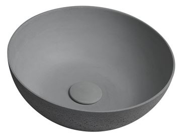 SAPHO FORMIGO umyvadlová mísa 39 cm, bez přepadu, beton, matná šedá