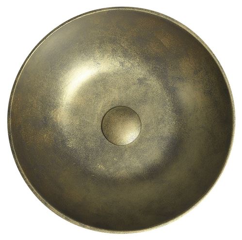 SAPHO FORMIGO umyvadlová mísa 39 cm, bez přepadu, beton, matná zlatá FG318 Obrázek - fotka