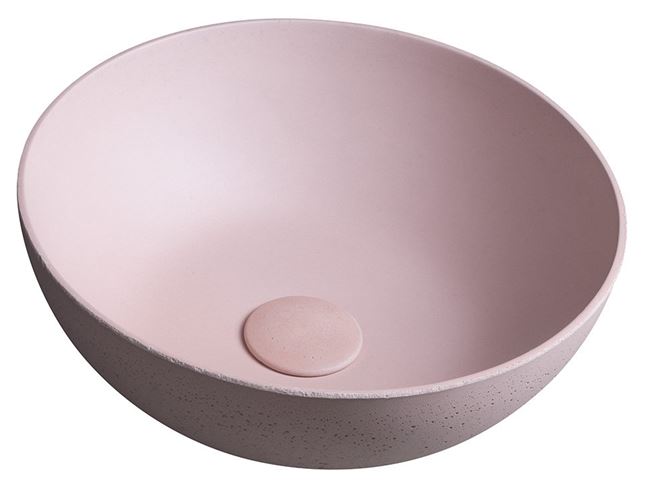 SAPHO FORMIGO umyvadlová mísa 39 cm, bez přepadu, beton, matná růžová FG321 Obrázek - Hlavní obrázek