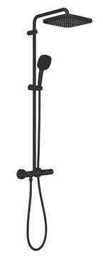 GROHE TEMPESTA SYSTEM 250 CUBE sprchový set s termostatickou baterií, horní sprcha, ruční sprcha se 2 proudy, tyč, hadice, Water Saving, matná černá  266892431 Obrázek - fotka