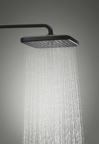 GROHE TEMPESTA SYSTEM 250 CUBE sprchový set s termostatickou baterií, horní sprcha, ruční sprcha se 2 proudy, tyč, hadice, Water Saving, matná černá  266892431 Obrázek - fotka