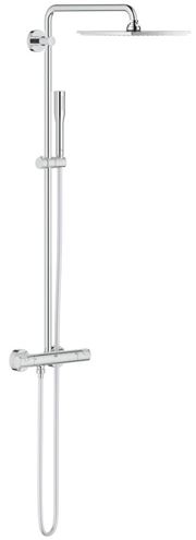GROHE VITALIO JOY 230 sprchový set s termostatickou baterií, horní sprcha, ruční sprcha, tyč, hadice, chrom  26365000 Obrázek - fotka