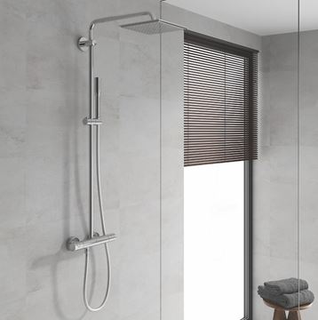 GROHE VITALIO JOY 230 sprchový set s termostatickou baterií, horní sprcha, ruční sprcha, tyč, hadice, chrom  26365000 Obrázek - fotka