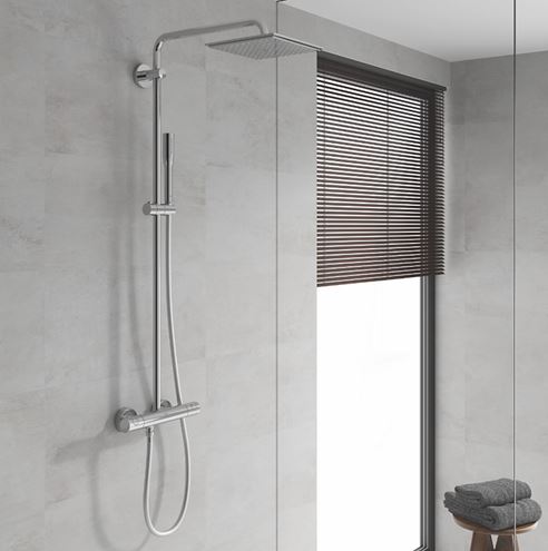 GROHE VITALIO JOY 230 sprchový set s termostatickou baterií, horní sprcha, ruční sprcha, tyč, hadice, chrom  26365000 Obrázek - fotka