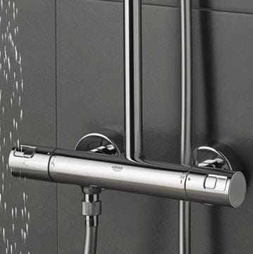 GROHE VITALIO JOY 230 sprchový set s termostatickou baterií, horní sprcha, ruční sprcha, tyč, hadice, chrom  26365000 Obrázek - fotka