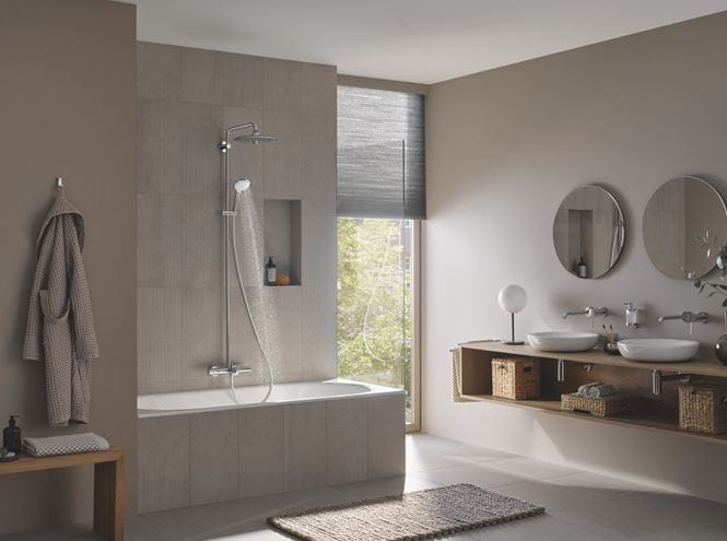 GROHE EUPHORIA SYSTEM 260 vanová termostatická baterie, s horní a ruční sprchou se 3 proudy, chrom 27475002 Obrázek - fotka