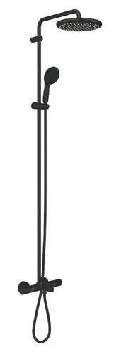GROHE TEMPESTA SYSTEM 250 vanová termostatická baterie, s horní a ruční sprchou se 2 proudy, Water Saving, matná černá  266722431 Obrázek - Hlavní obrázek