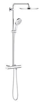GROHE RAINSHOWER SYSTEM 310 sprchový set s termostatickou baterií, horní sprcha, ruční sprcha se 3 proudy, tyč, hadice, chrom 27966001 Obrázek - fotka
