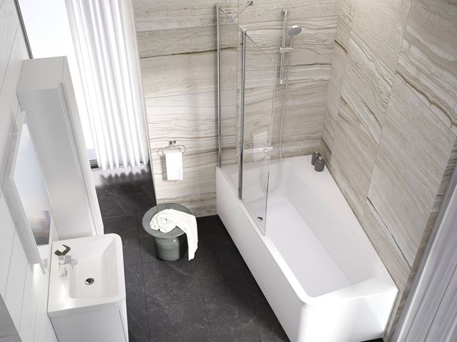 RAVAK 10° CVS2 100 L vanová zástěna 100x150 cm, levá, lítací, satin/sklo transparent 7QLA0U03Z1 Obrázek - fotka