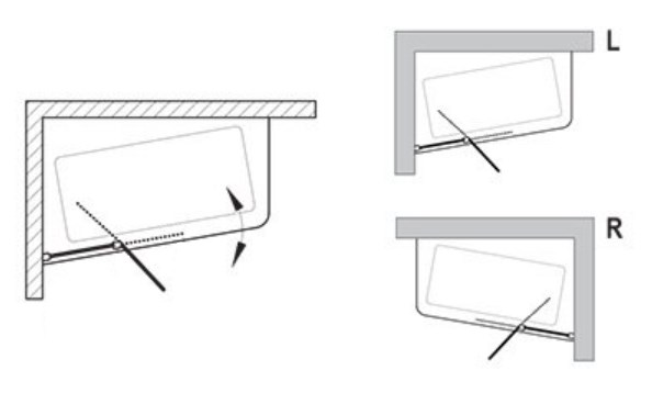 RAVAK 10° CVS2 100 P vanová zástěna 100x150 cm, pravá, lítací, satin/sklo transparent 7QRA0U03Z1 Obrázek - fotka