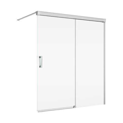 RONAL CADURA CAW2BD vanová zástěna 120x160 cm, pravá, posuvná, aluchrom/čiré sklo CAW2BD 120 50 07 Obrázek - Hlavní obrázek