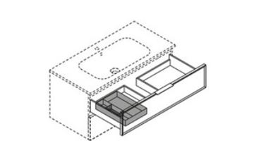 CONCEPT 200/300 organizér do zásuvky, matná šedá ACSIC35L001 Obrázek - fotka