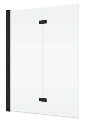 CONCEPT 200 CONB2 vanová zástěna 120x150 cm, levá, skládací, černá/čiré sklo CONB2G1200607 Obrázek - Hlavní obrázek