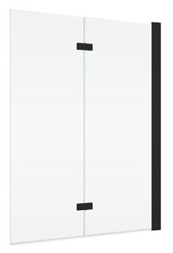 CONCEPT 200 CONB2 vanová zástěna 120x150 cm, pravá, skládací, černá/čiré sklo