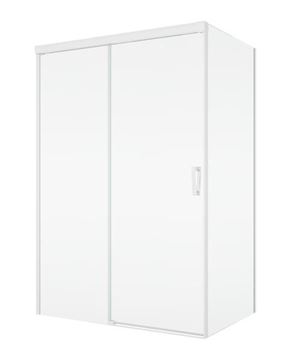 RONAL CADURA CAST boční stěna 80x200 cm, matná bílá/čiré sklo CAST 080 09 07 Obrázek - fotka
