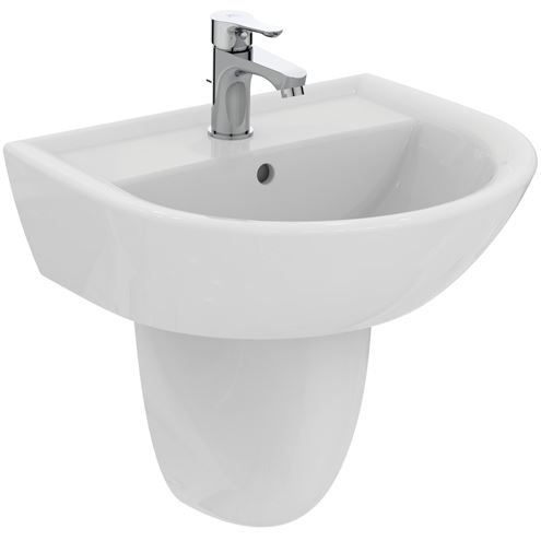 IDEAL STANDARD EUROVIT umývátko 50 cm, s otvorem pro baterii a přepadem W332801 Obrázek - fotka
