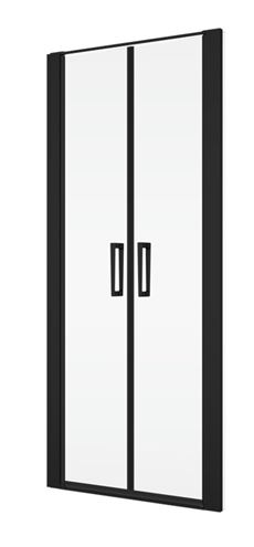 RONAL DIVERA D22T2 sprchové dveře 90x200 cm, lítací, matná černá/čiré sklo D22T2 090 06 07 Obrázek - Hlavní obrázek