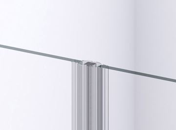 RONAL DIVERA D22T2 sprchové dveře 90x200 cm, lítací, matná černá/čiré sklo D22T2 090 06 07 Obrázek - fotka