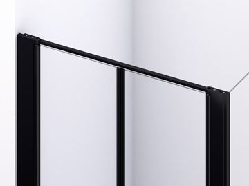 RONAL DIVERA D22T2 sprchové dveře 90x200 cm, lítací, matná černá/čiré sklo D22T2 090 06 07 Obrázek - fotka