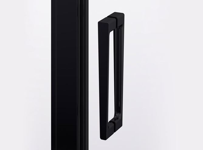 RONAL DIVERA D22T2 sprchové dveře 90x200 cm, lítací, matná černá/čiré sklo D22T2 090 06 07 Obrázek - fotka