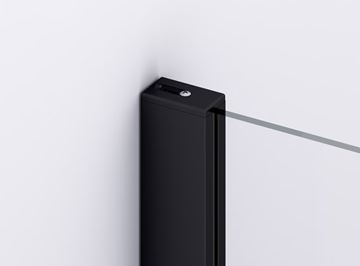 RONAL DIVERA D22T2 sprchové dveře 90x200 cm, lítací, matná černá/čiré sklo D22T2 090 06 07 Obrázek - fotka