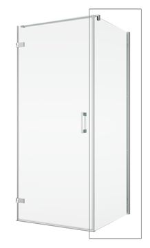 RONAL PUR PUDT2P boční stěna 90x200 cm, aluchrom/čiré sklo