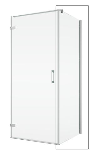 RONAL PUR PUDT2P boční stěna 90x200 cm, aluchrom/čiré sklo PUDT2P 090 10 07 Obrázek - Hlavní obrázek