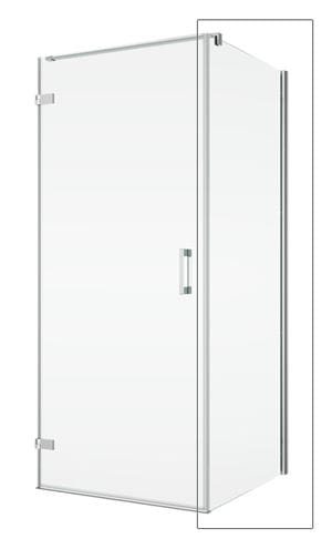 RONAL PUR PUDT2P boční stěna 90x200 cm, aluchrom/sklo linie PUDT2P 090 10 51 Obrázek - Hlavní obrázek