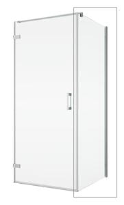 RONAL PUR PUDT2P boční stěna 90x200 cm, aluchrom/sklo linie