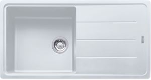 FRANKE BASIS BFG 611 fragranitový dřez 970x500 mm, otočný, odkapávač, bílá led