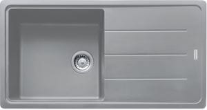 FRANKE BASIS BFG 611 fragranitový dřez 970x500 mm, otočný, odkapávač, šedý kámen