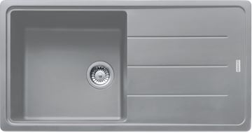 FRANKE BASIS BFG 611 fragranitový dřez 970x500 mm, otočný, odkapávač, šedý kámen