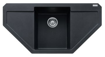 FRANKE MARIS MRG 612 E fragranitový dřez 960x500 mm, rohový, odkapávač, onyx