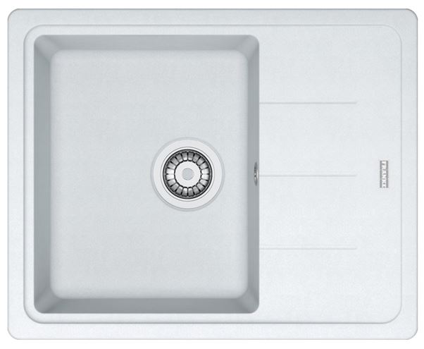 FRANKE BASIS BFG 611-62 fragranitový dřez 620x500 mm, otočný, odkapávač, bílá led 114.0285.103 Obrázek - Hlavní obrázek