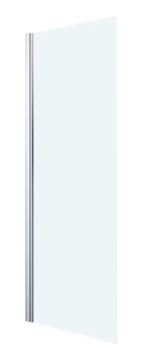 CONCEPT 400 boční stěna 75x197 cm, pololesklá stříbrná/čiré sklo