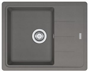 FRANKE BASIS BFG 611-62 fragranitový dřez 620x500 mm, otočný, odkapávač, šedý kámen