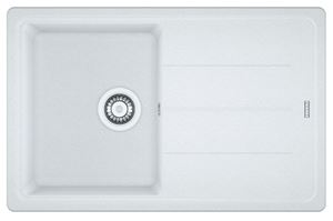 FRANKE BASIS BFG 611-78 fragranitový dřez 780x500 mm, otočný, odkapávač, bílá led