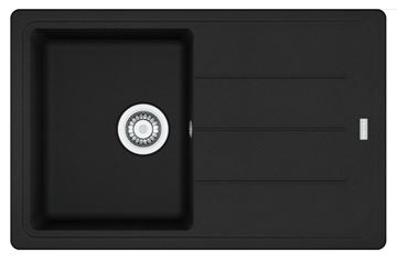 FRANKE BASIS BFG 611-78 fragranitový dřez 780x500 mm, otočný, odkapávač, matná černá